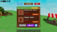 Pepper Seed in the Seed Shop (Image via Roblox)